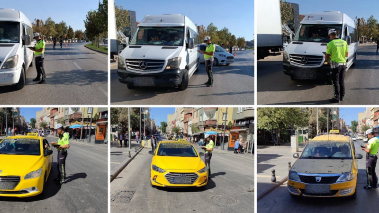 Gaziantep Trafik Denetleme Şübe Müdürlüğü ekiplerinin yaptığı denetimlerde sürücülere ceza yağdı