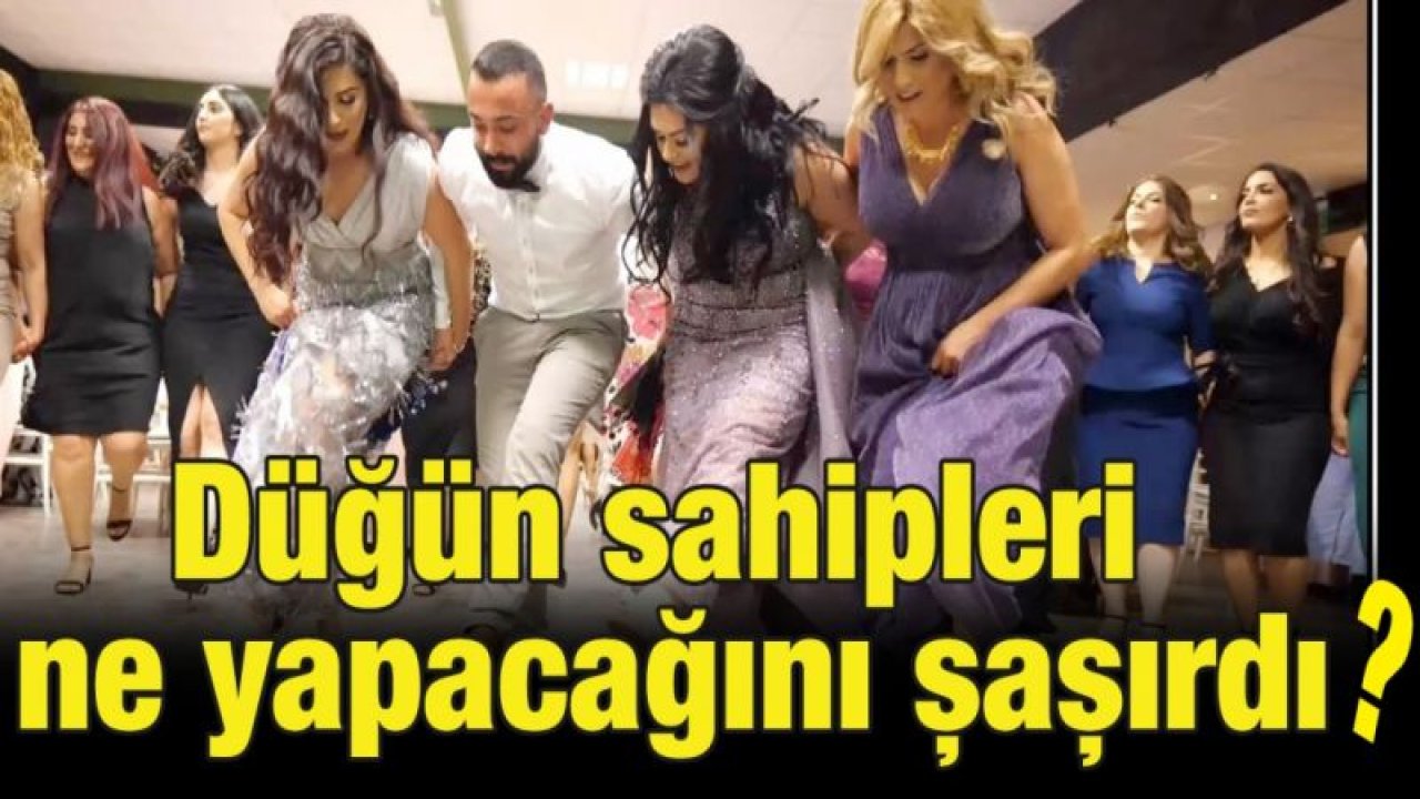 Düğün sahipleri ne yapacağını şaşırdı?