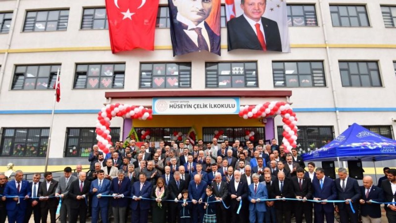 Eski Milli Eğitim Bakanı Hüseyin Çelik’in adının verildiği İlkokul törenle açıldı