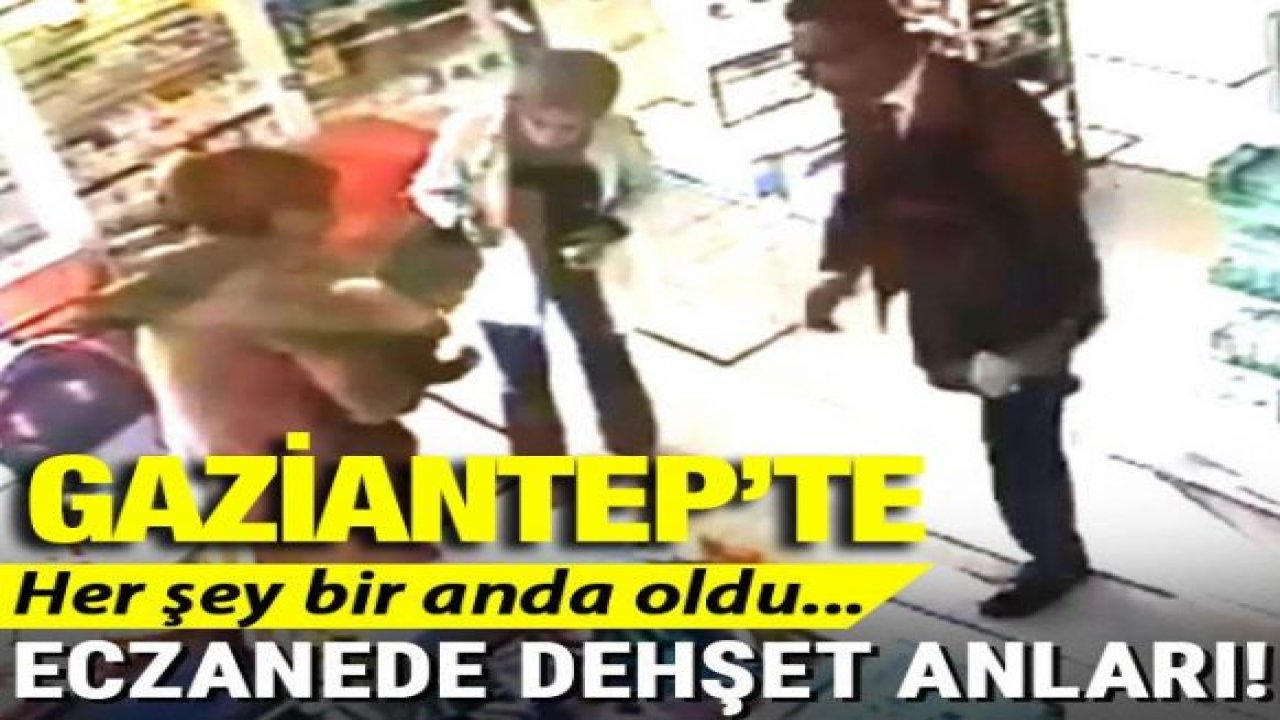 Eczanede dehşet anları! Son anda kurtardılar...