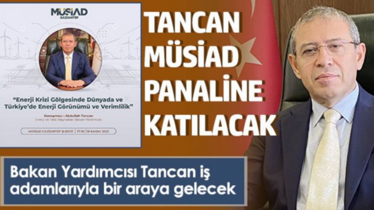 Enerji ve Tabii Kaynaklar Bakan YardımcısıTancan, enerji krizini anlatacak