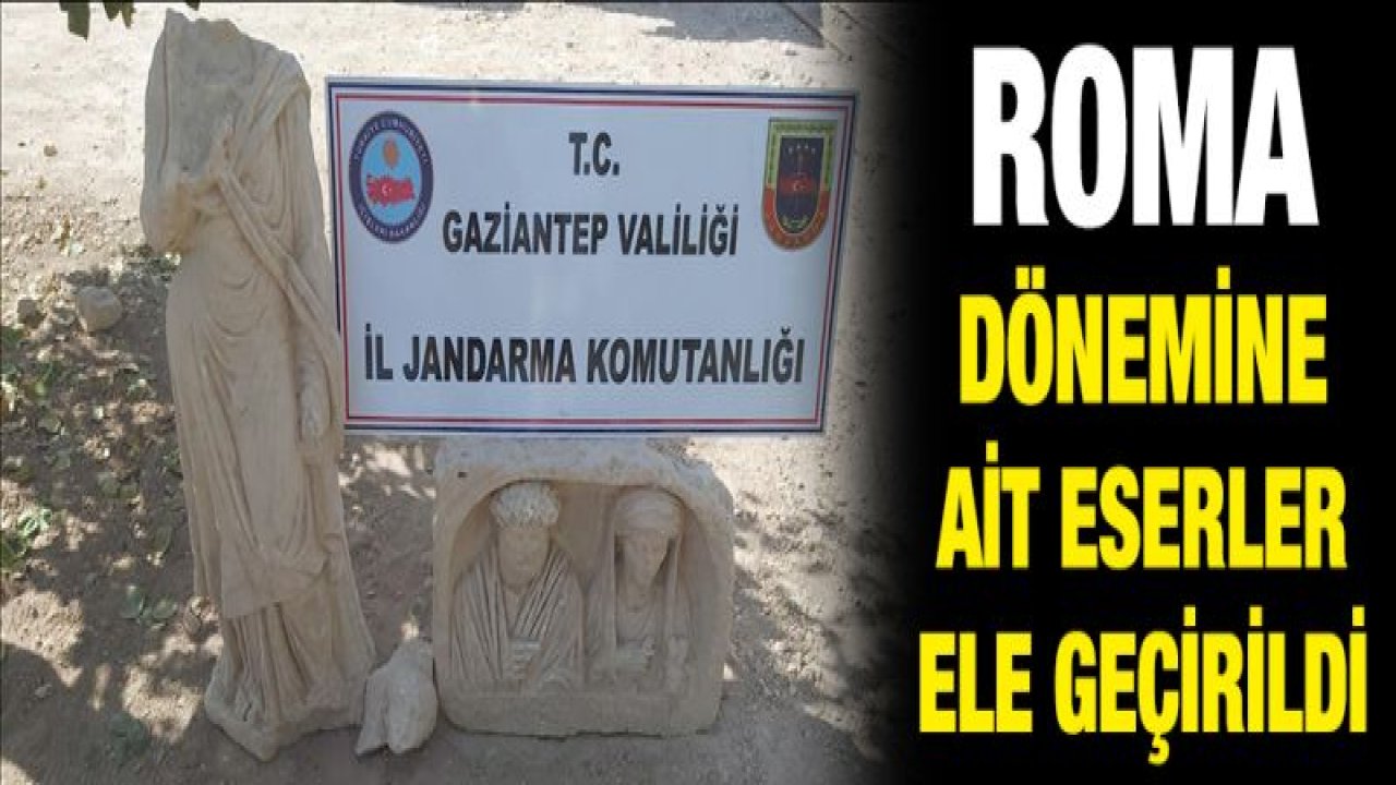 Jandarma Ekiplerince Roma Dönemine Ait Eserler Ele Geçirildi