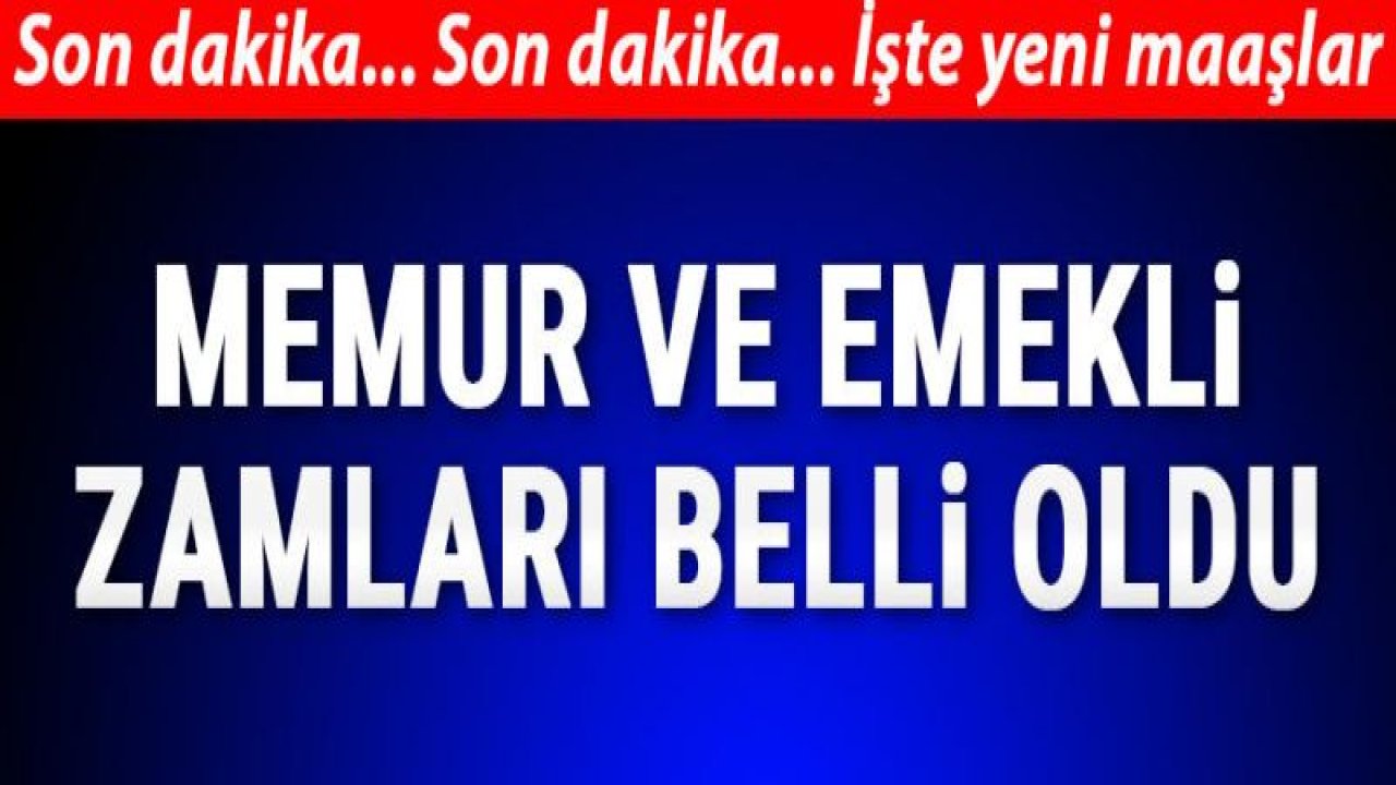 Emekli zamları belli oldu.. Emekli maaşları ne kadar olacak?