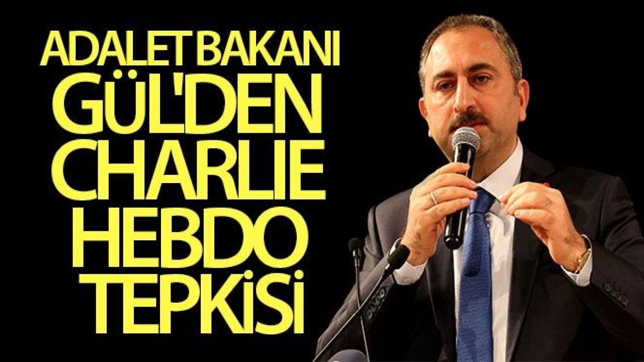 Adalet Bakanı Gül'den Charlie Hebdo tepkisi