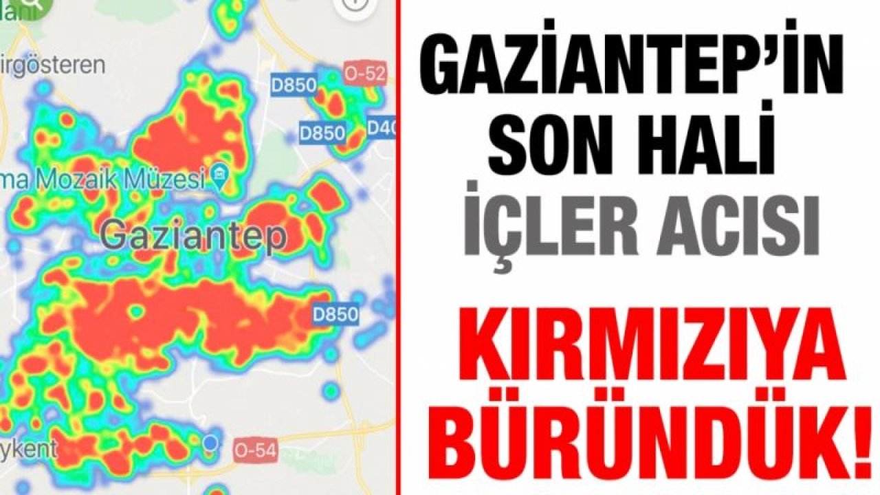 Kırmızıya büründük