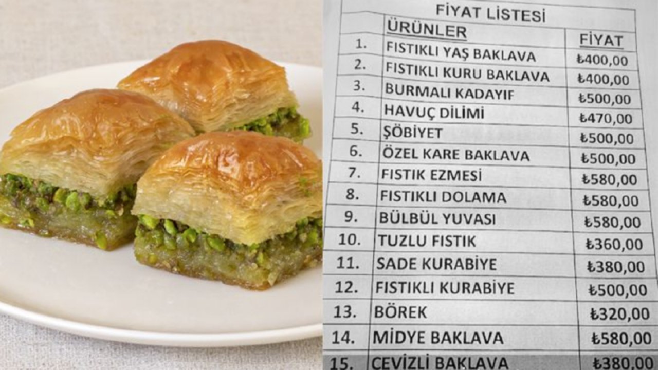 Antep Baklavası Fiyatlarına Gelen ZAMLARDAN sonra! Baklava Şehri Gaziantep’te vatandaşı baklavaya hasret bıraktı!