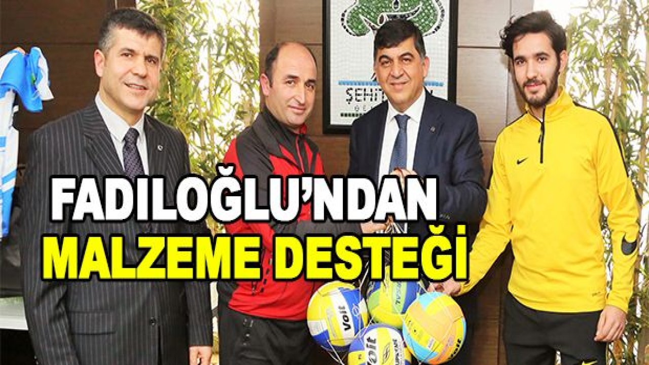 Şehitkamil'dan Voleybola malzeme desteği