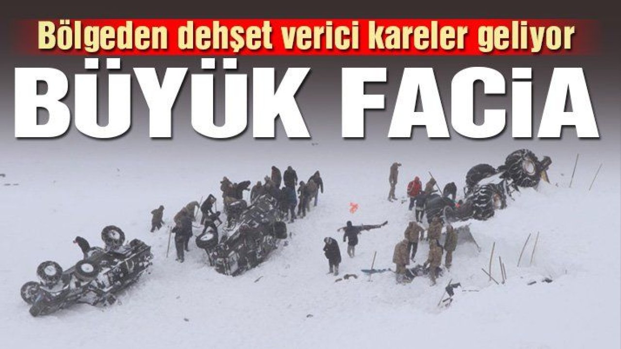 Çığ felaketi: Bölgeden dehşet verici kareler geliyor