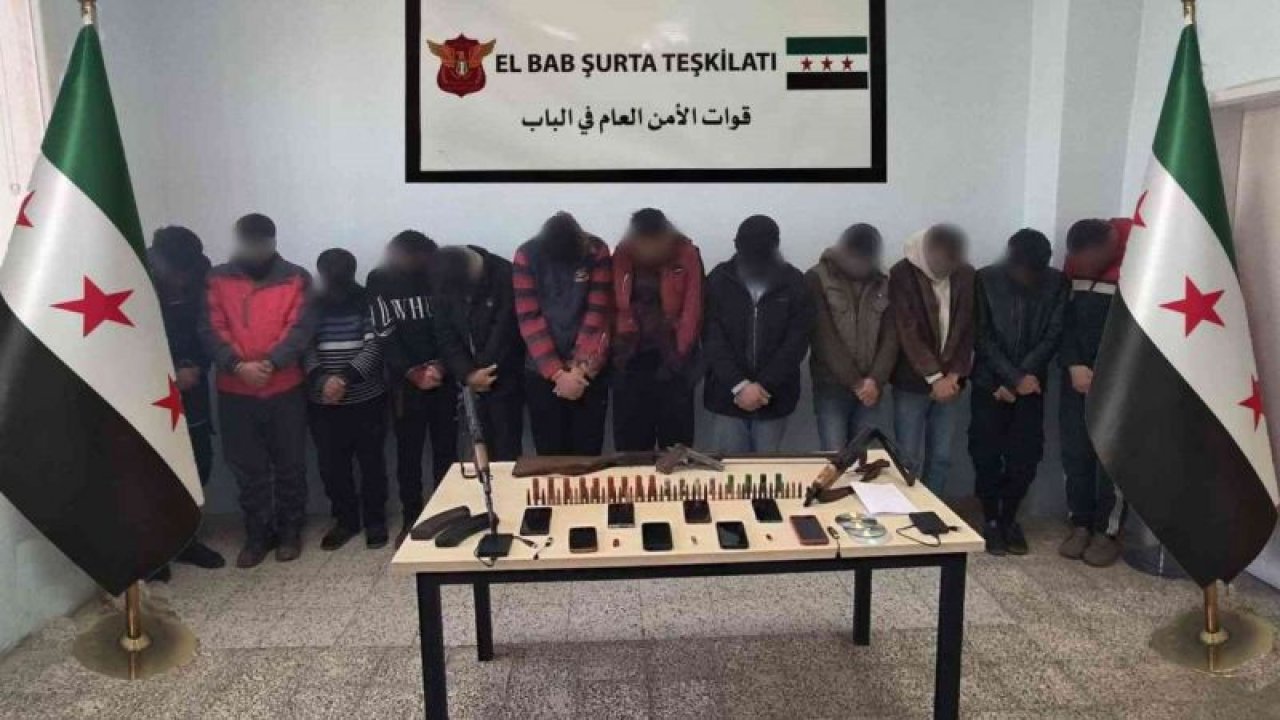 Gaziantep İl Jandarma Komutanlığı ekiplerin'den El Bab’da DEAŞ operasyonu! 16 kişi yakalandı