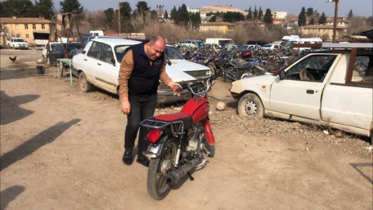 Gaziantep’te çalınan motosikletine 16 yıl sonra kavuştu