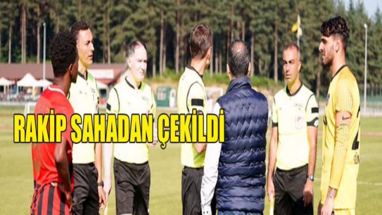 Gazişehir maçında ilginç olay; rakip sahadan çekildi