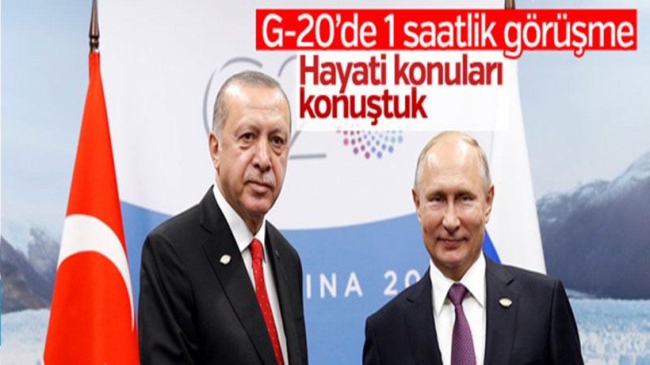 Başkan Erdoğan Putin ile görüştü