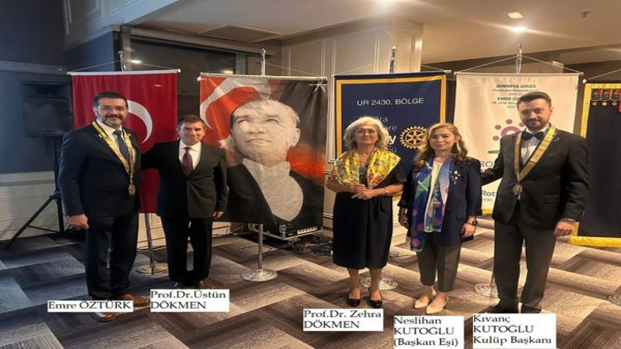 Ankara Kavaklıdere Rotary Kulübü'nden psikolog, eğitimci, yazar Sayın Prof. Dr. Üstün DÖKMEN’e Meslek Hizmet ödülü verdi