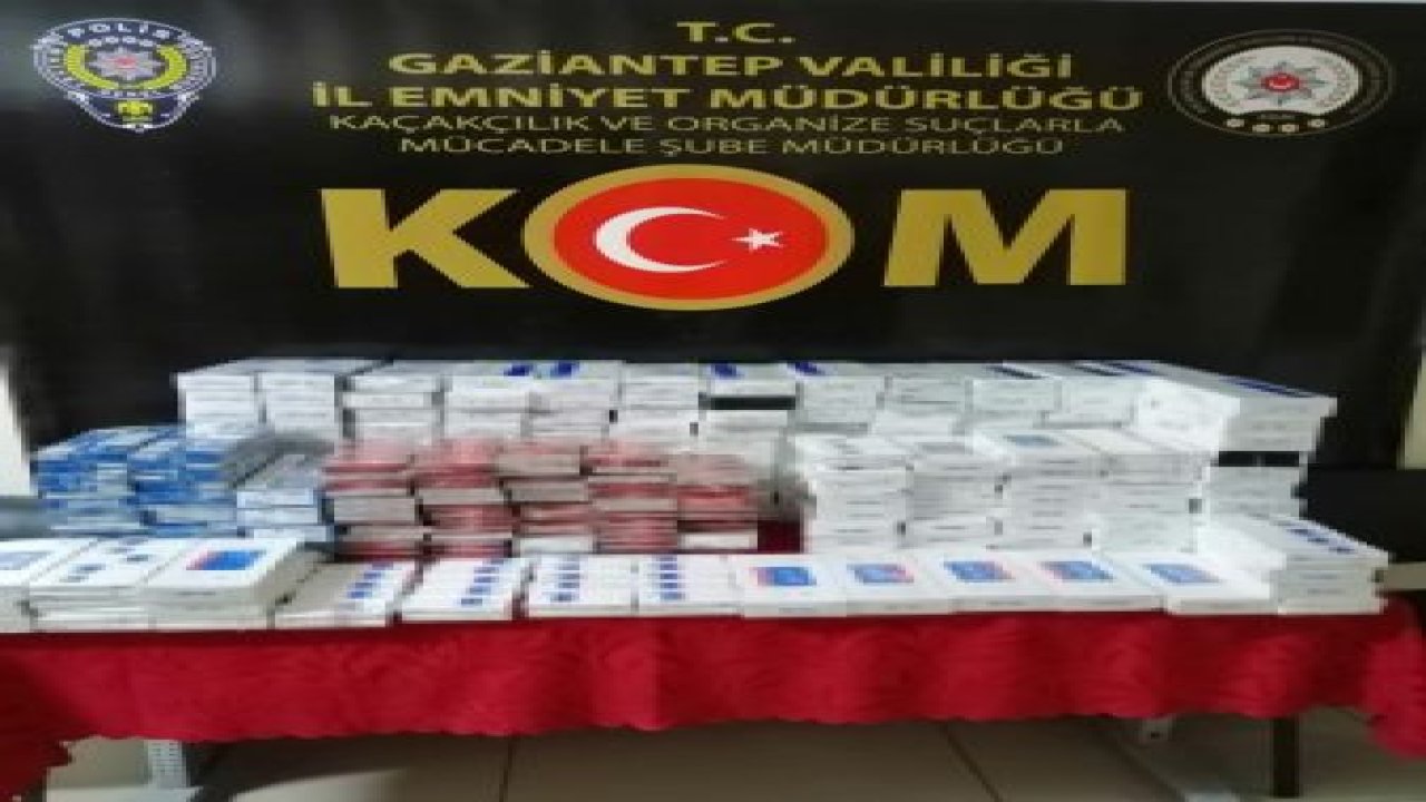 Gaziantep'te 2 bin 580 paket kaçak sigara ele geçirildi