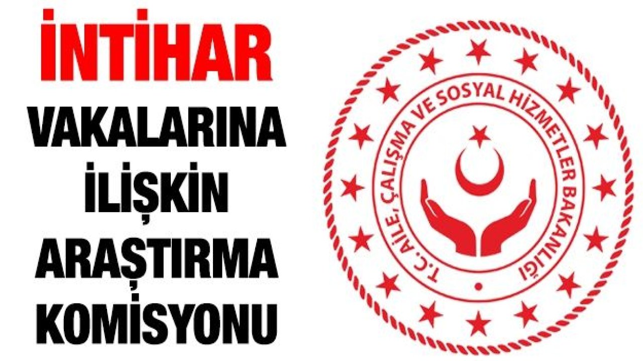 Bakanlık intihar vakalarına ilişkin araştırma komisyonu kurdu