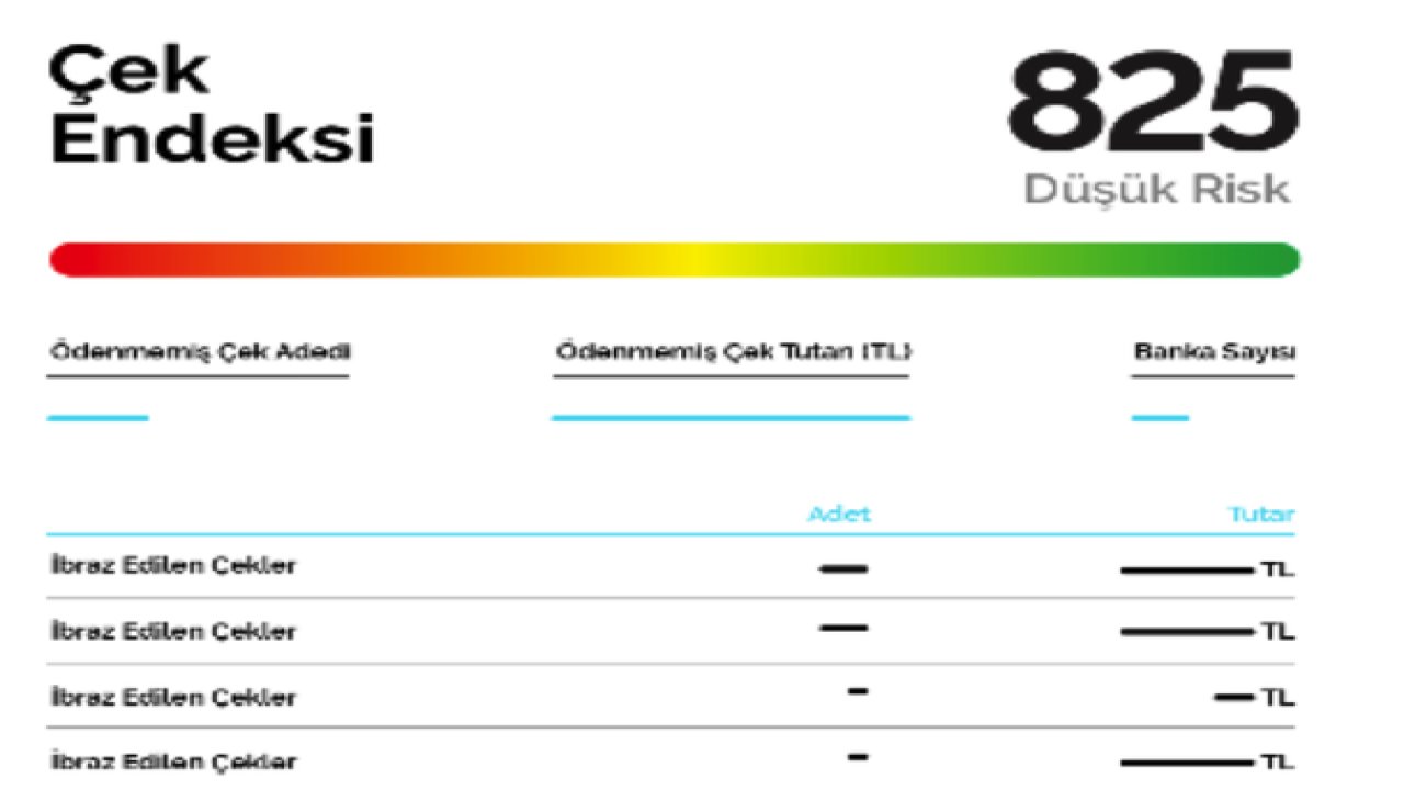 Çek Endeksi Hakkında Bilmeniz Gerekenler