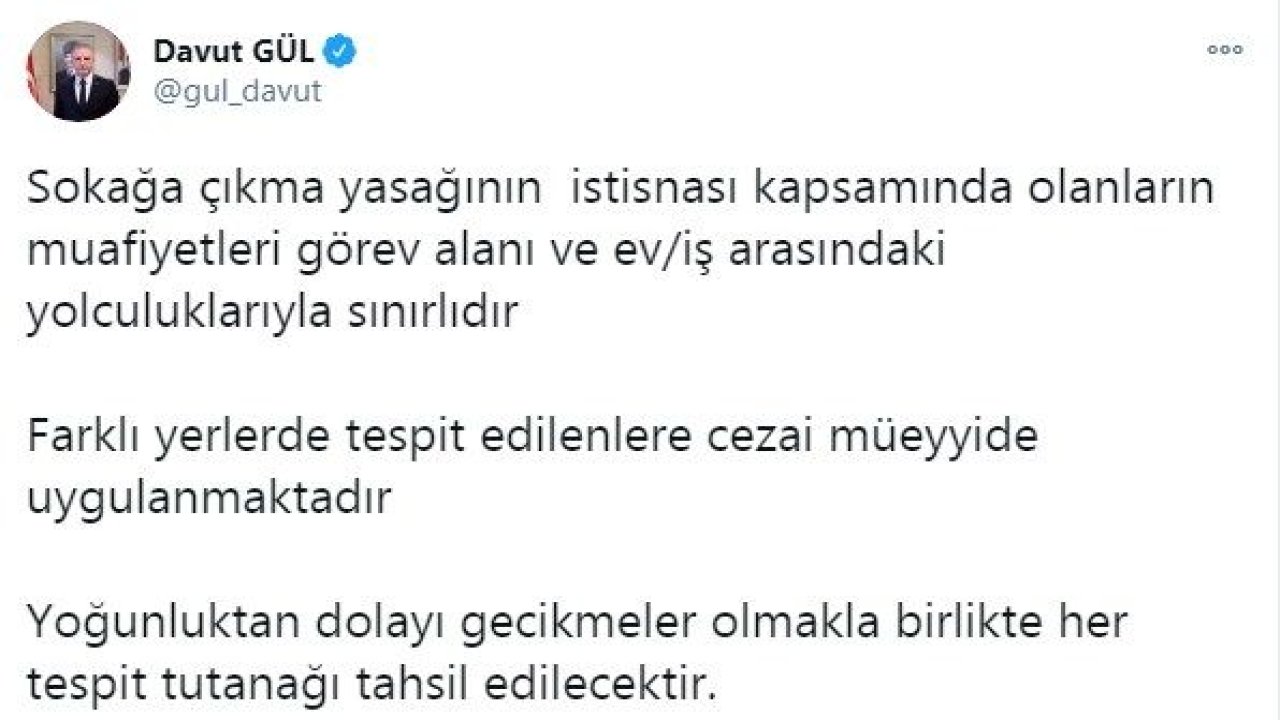 Korona cezaları tahsil edilecek mi? Vali Gül'den açıklama