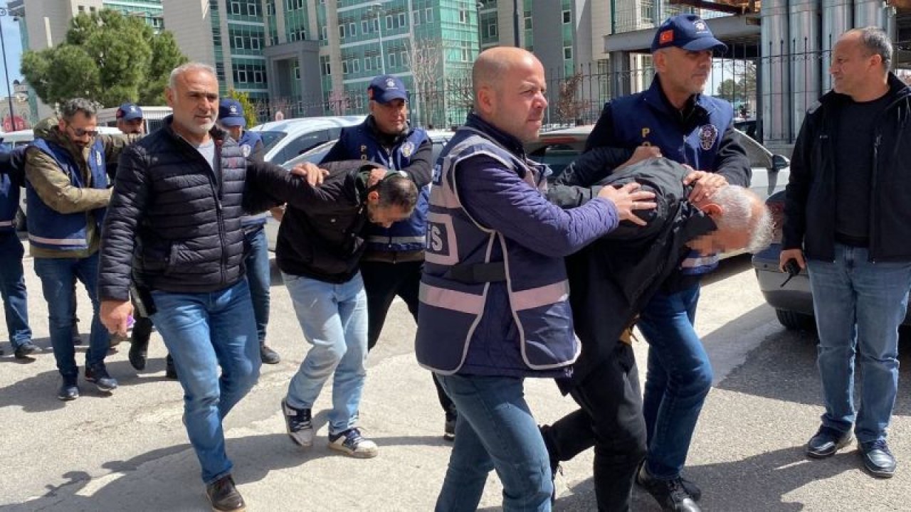 Gaziantep'te tartışma sırasında polis memuru Mehmet Ali Kuş ile Ali Çekiç isimli şahsı öldüren baba ve 4 oğlu adliyeye sevk edildi