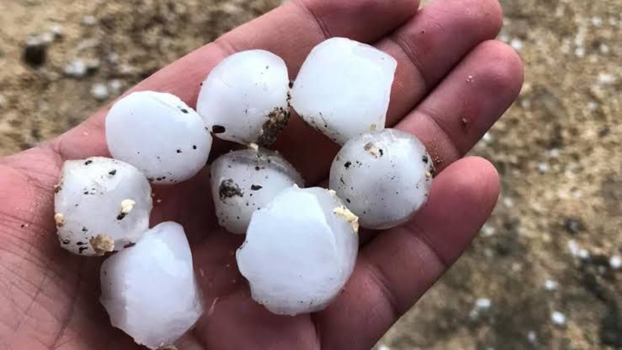 Son dakika! Gaziantep’te aracı dışarıda olanlar dikkat! Gaziantep’te dolu yağışı başladı!