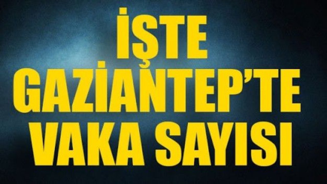 Gaziantep'te Test arttıkça vefat,vaka sayısı ile iyileşen hastada durum ne? 24 Nisan Cuma