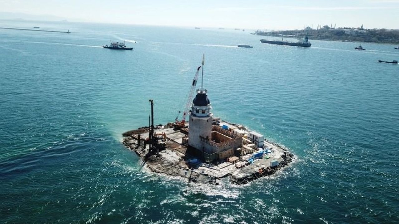 Açılışına Çok Az Kaldı! İstanbul’un Tarihi Simgelerinden Kız Kulesi’nin Son Görüntüleri Ortaya Çıktı!