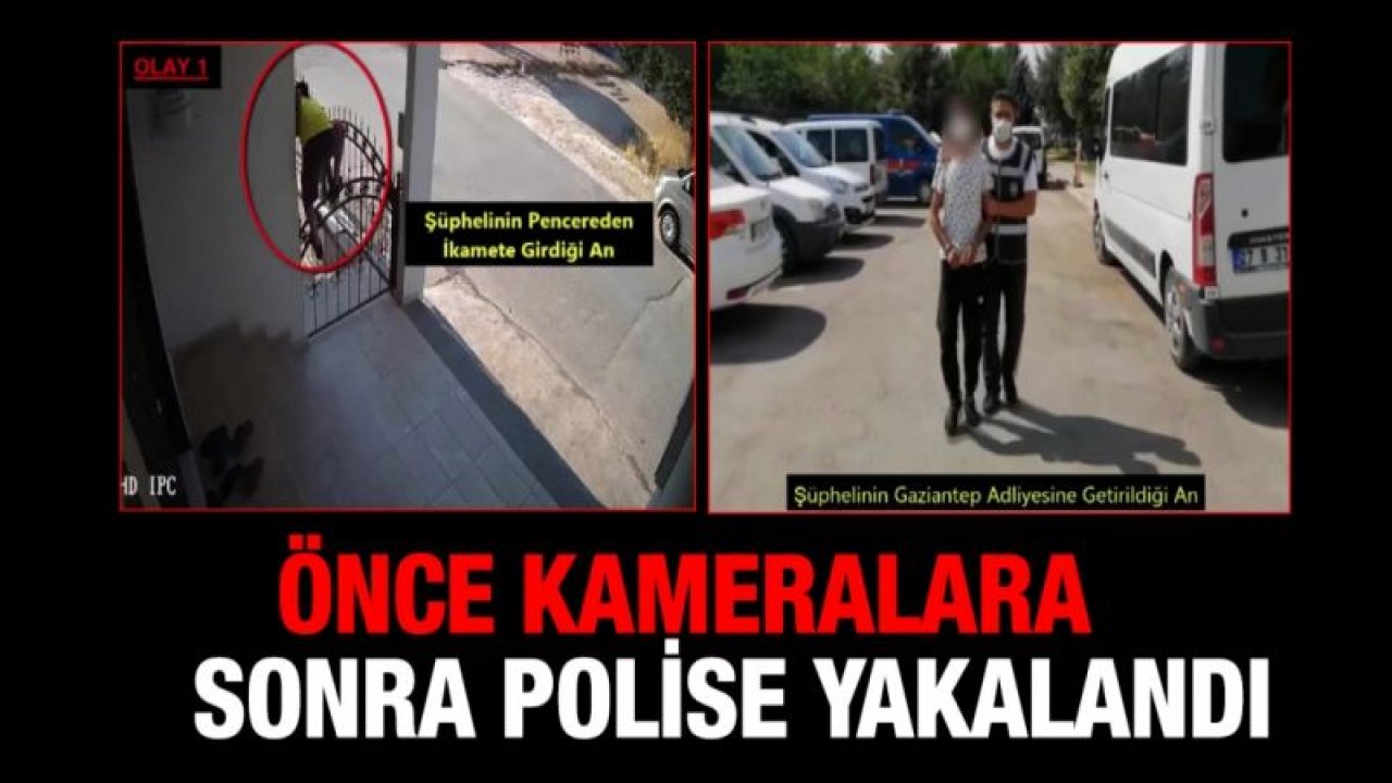 Önce kameralara sonra polise yakalandı