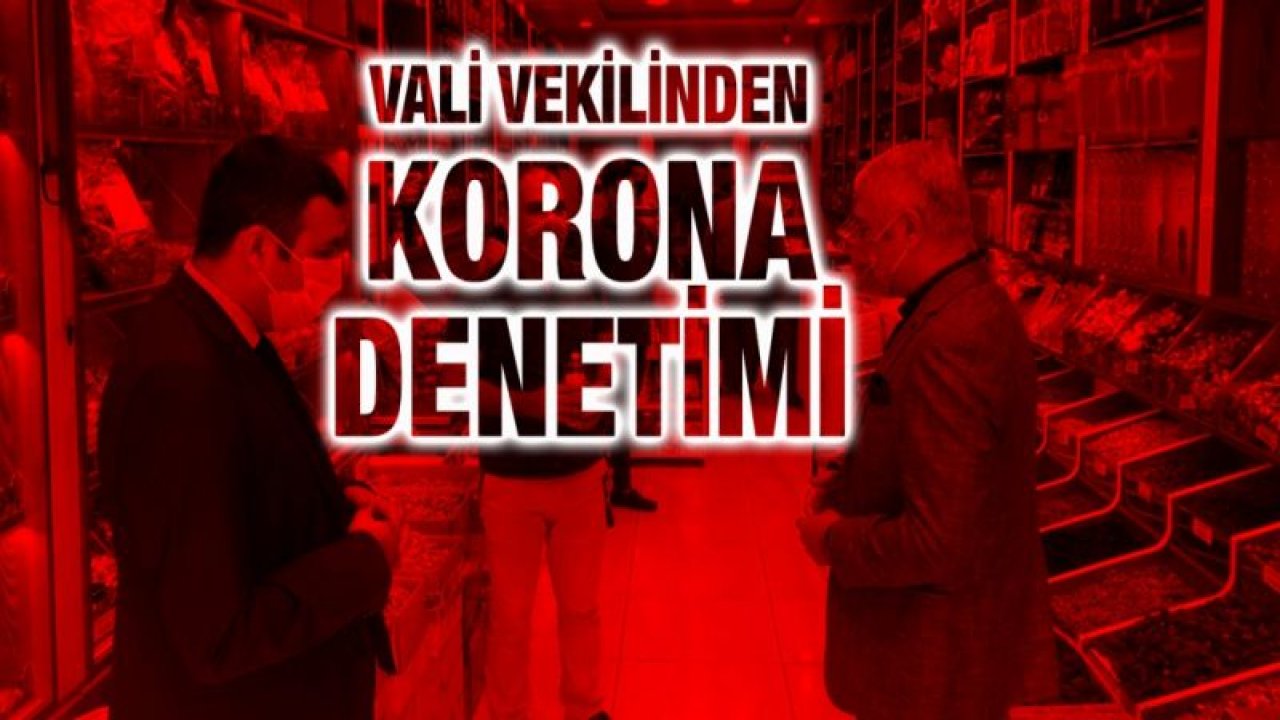 Vali vekilinden korona denetimi