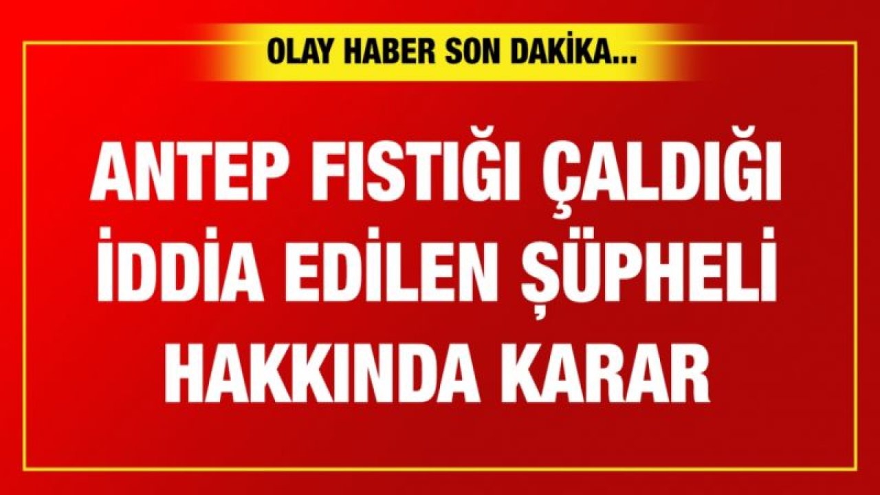 O şüpheli tutuklandı