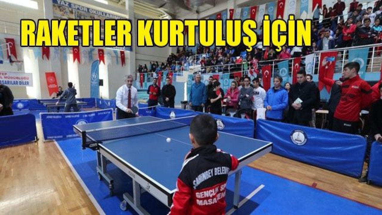 Şahinbeyliler raketlerini kurtuluş kupası için salladı