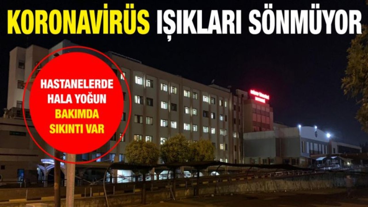 Koronavirüs ışıkları sönmüyor....  Hastanelerde hala yoğun bakımda sıkıntı var