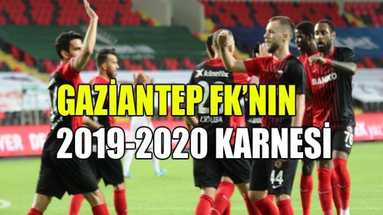 Gaziantep FK'nın 2019-2020 karnesi