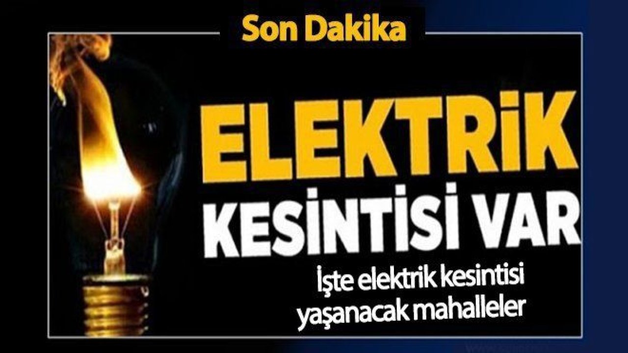 Gaziantep'te elektrik kesintisi yine yaşanıyor