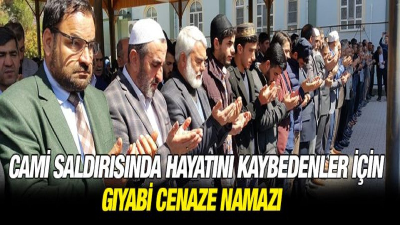 Cami saldırısında hayatını kaybedenler için gıyabi cenaze namazı