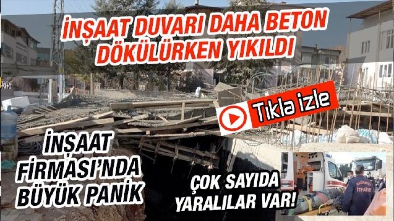 Video İzle...Son Dakika...Gaziantep'de İnşaat Çöktü...Yaralılar Var...İtfaiye ve Ambulanslar İnşaat Alanında