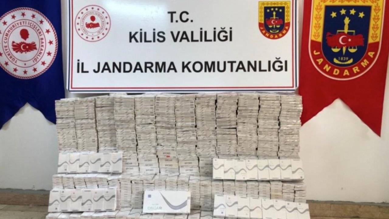 GAZİANTEP'TEN KİLİS'E KAÇak SİGARA OPERASYONU? BİNLERCE PAKET GÖTÜRECEKLERDİ... 1 gözaltı