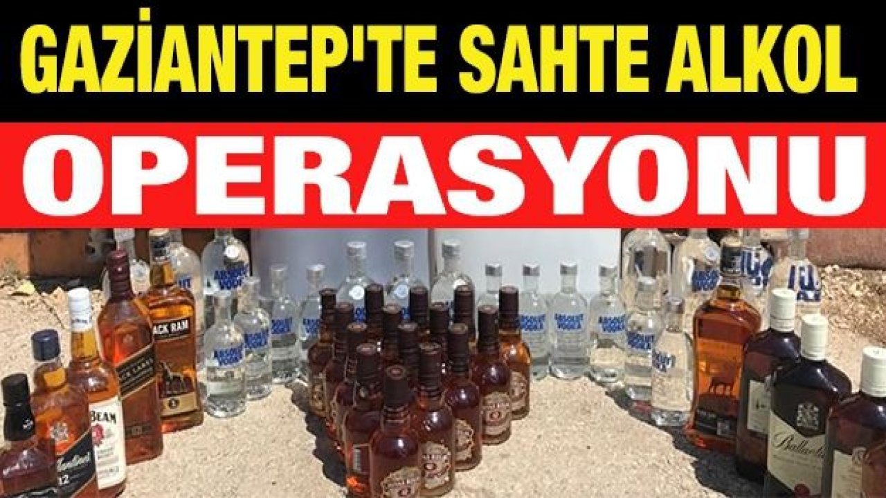 Sahte alkol üretenlere operasyon: 1 gözaltı