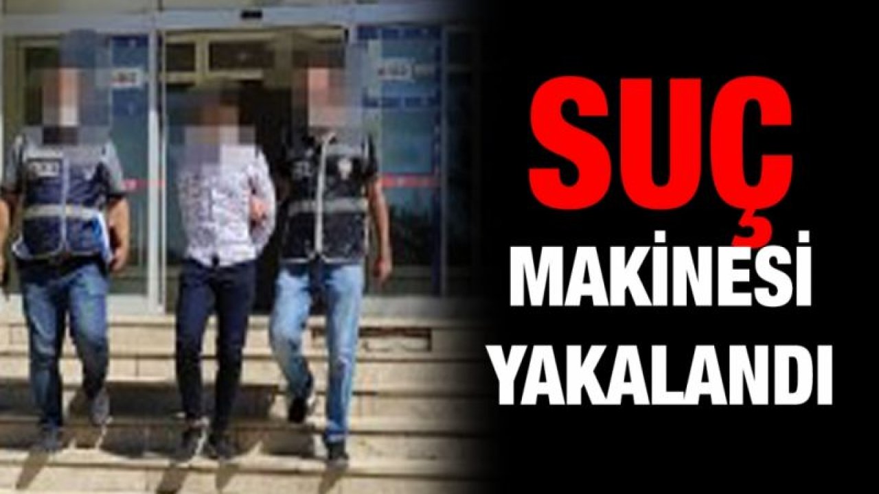 Suç makinesi yakalandı