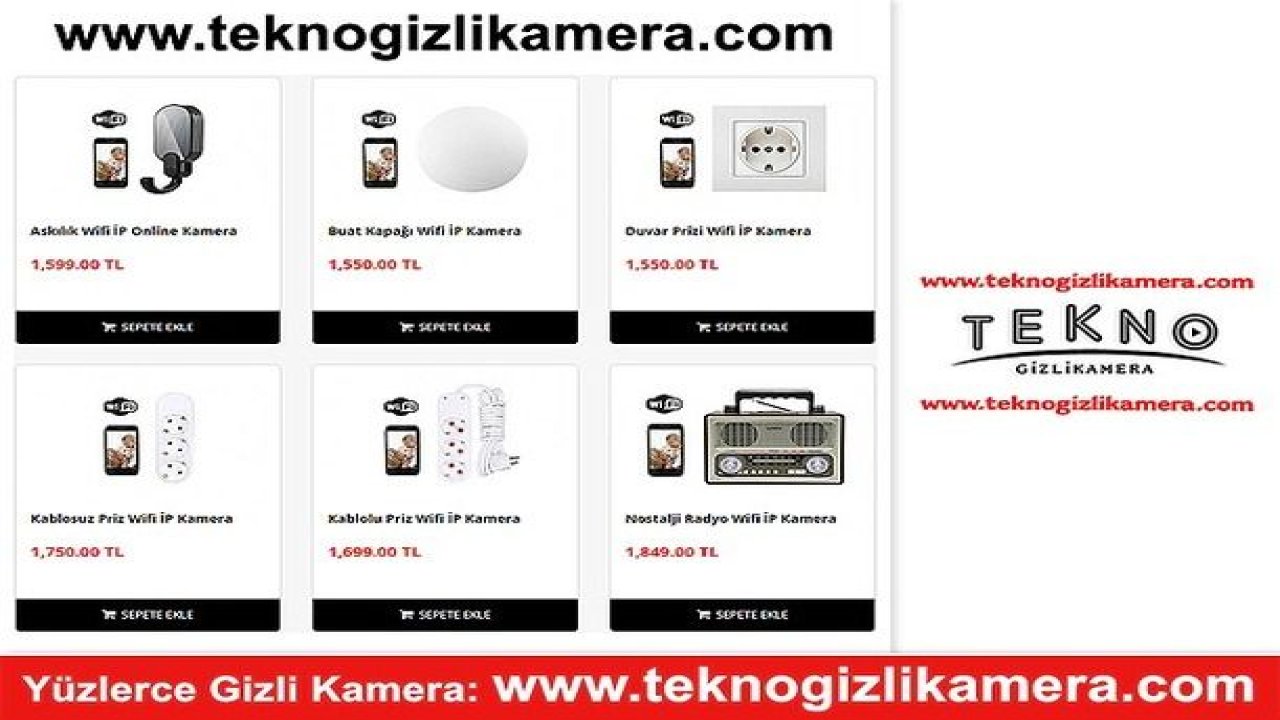 Aksesuar Kamera İle Gizli Çekimler