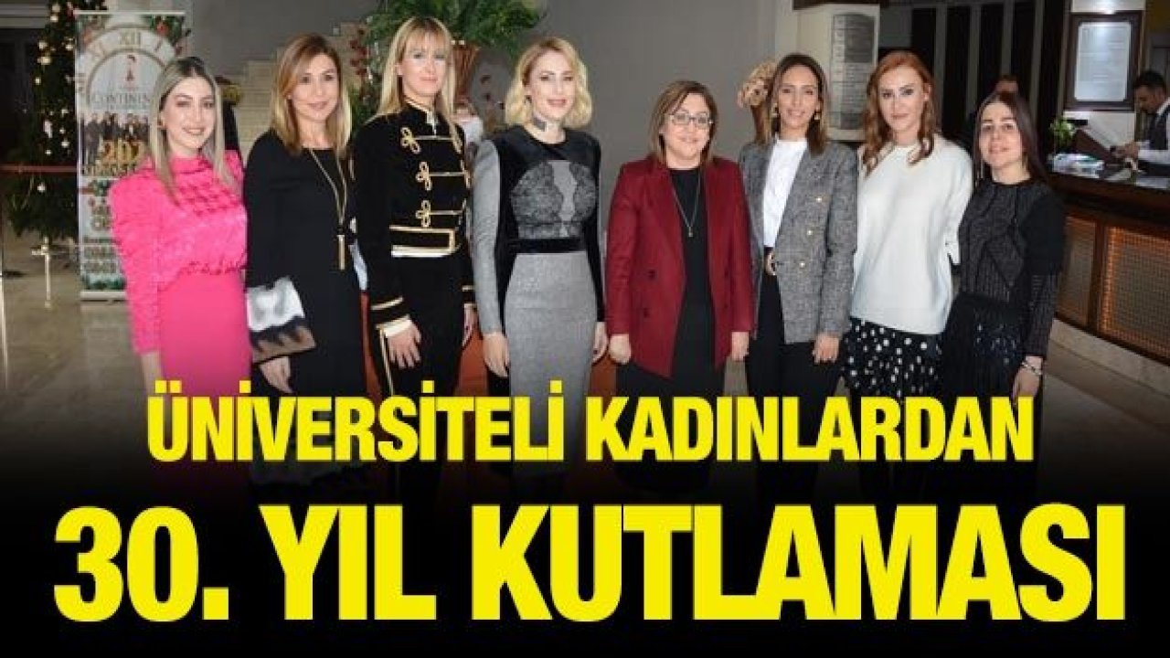 Üniversiteli kadınlardan 30. yıl kutlaması