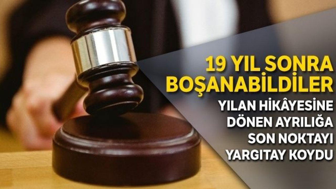 19 yıl sonra boşanabildiler!