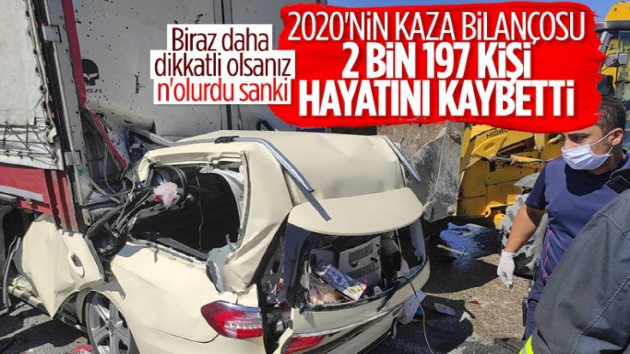 Türkiye’de 2020 yılında 365 bin 5 kaza meydana geldi