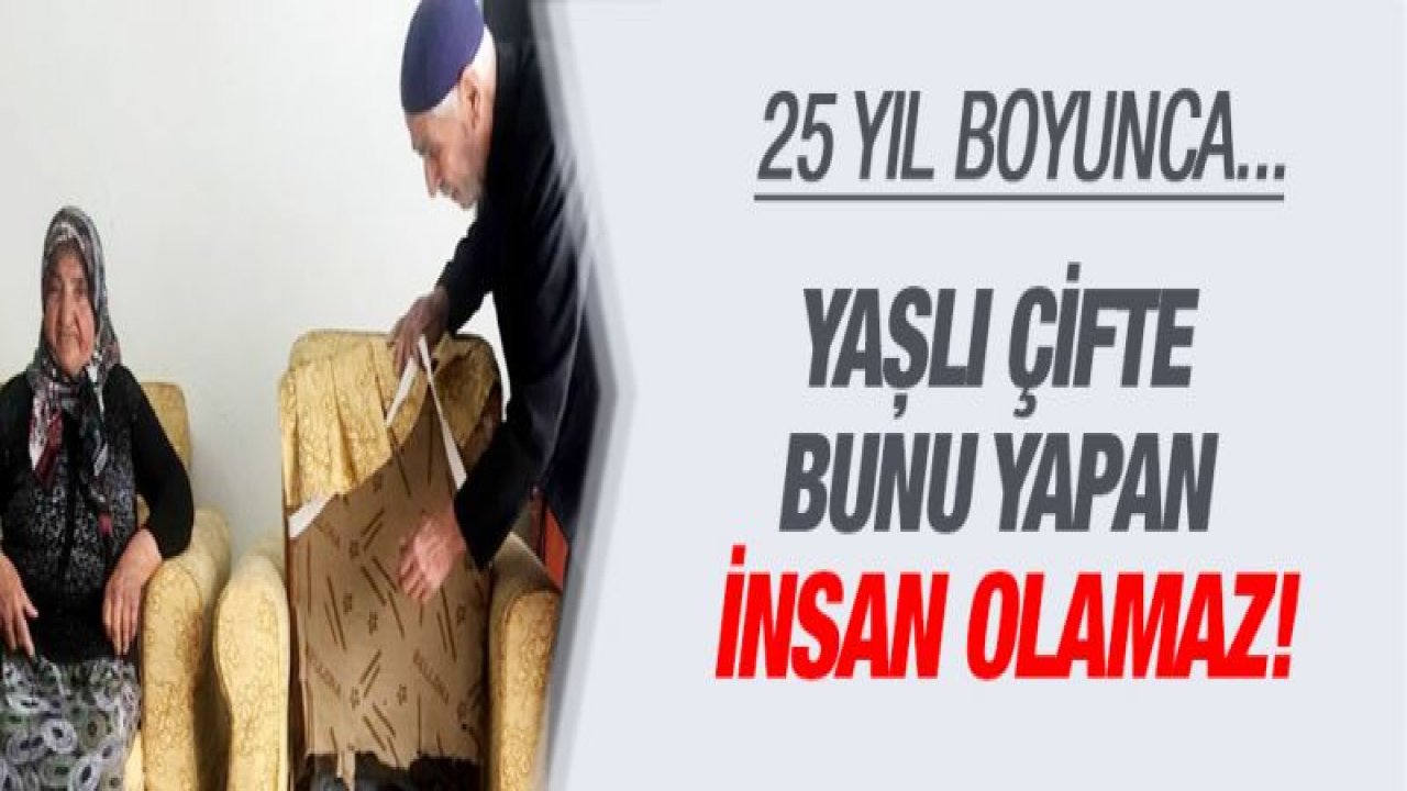 Yaşlı çifte bunu yapan insan olamaz!