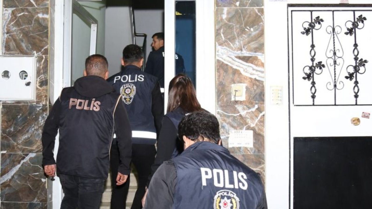 Gaziantep'te günlük kiralanan evlere polis denetim gerçekleştirdi