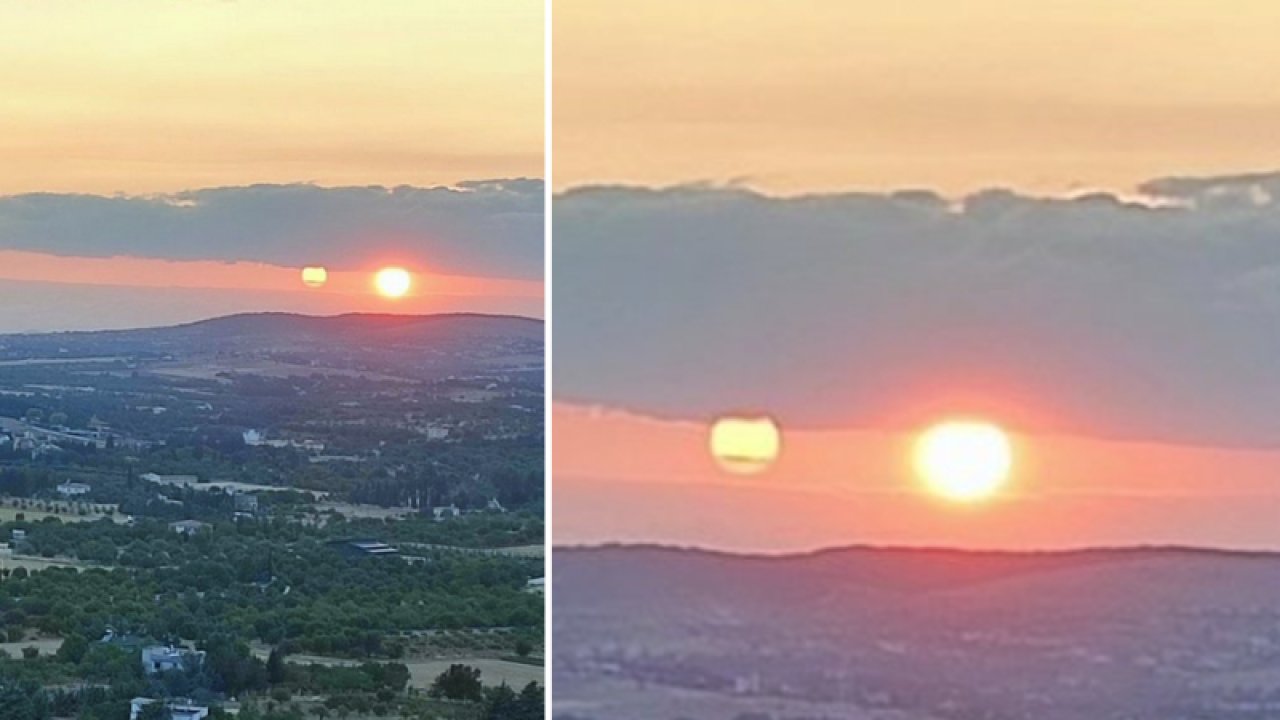 Gaziantep'te Çift Güneş Olayı Görüntülendi! Sosyal Medya Gaziantep'teki BU GÖRÜNTÜYÜ KONUŞUYOR! Gökyüzünde Aynı Anda İki Farklı Güneş olayı nedir?