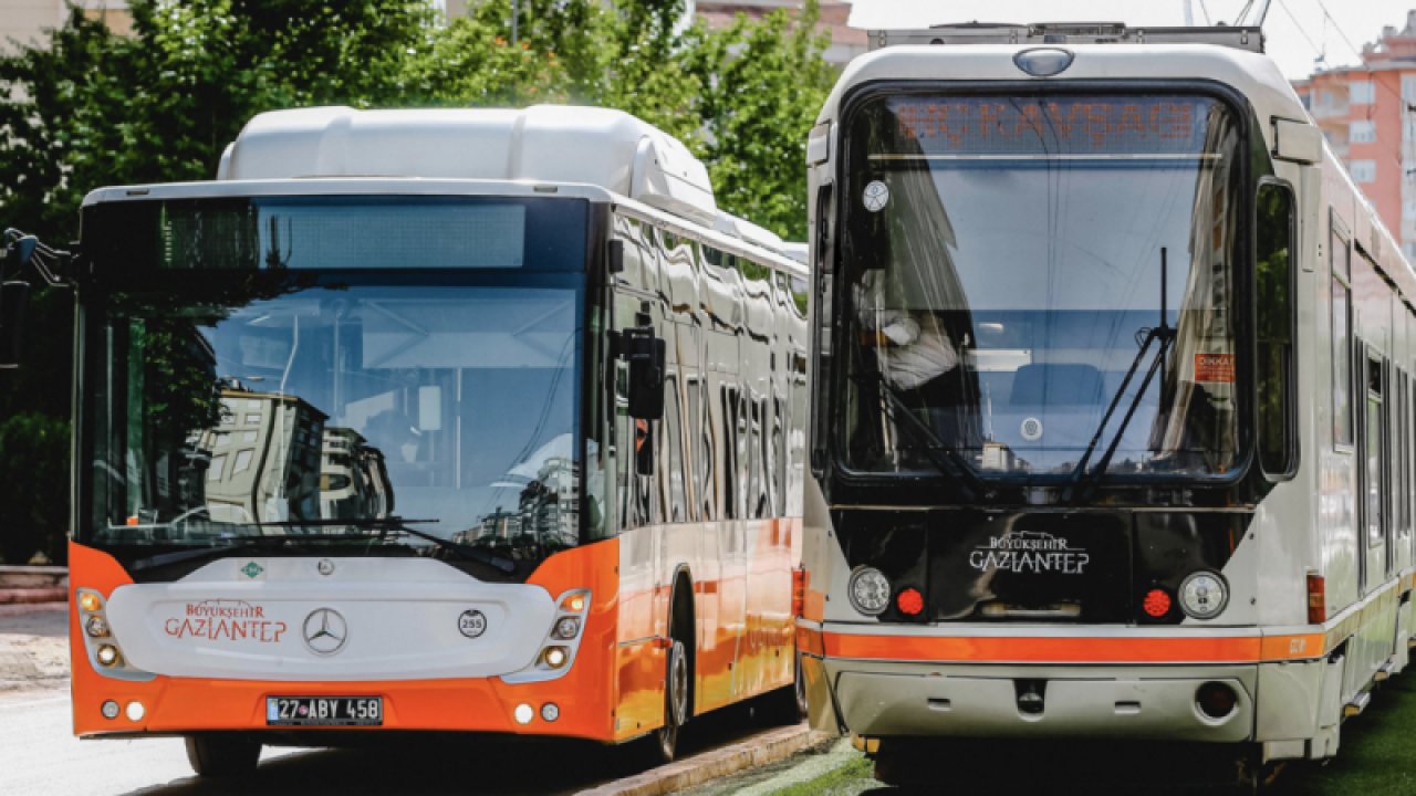 Gaziantep'te Tramvay, Gaziray ve otobüs bayram boyunca ücretsiz olacak