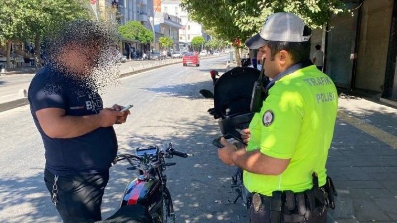 Gaziantep'te motosiklet denetimlerinde sürücülerine ceza yağdı