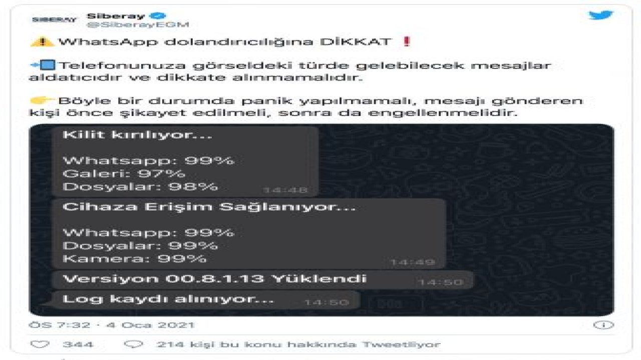 Emniyet'ten çok önemli WhatsApp uyarısı! Böyle bir mesaj gelirse hemen bunları yapın