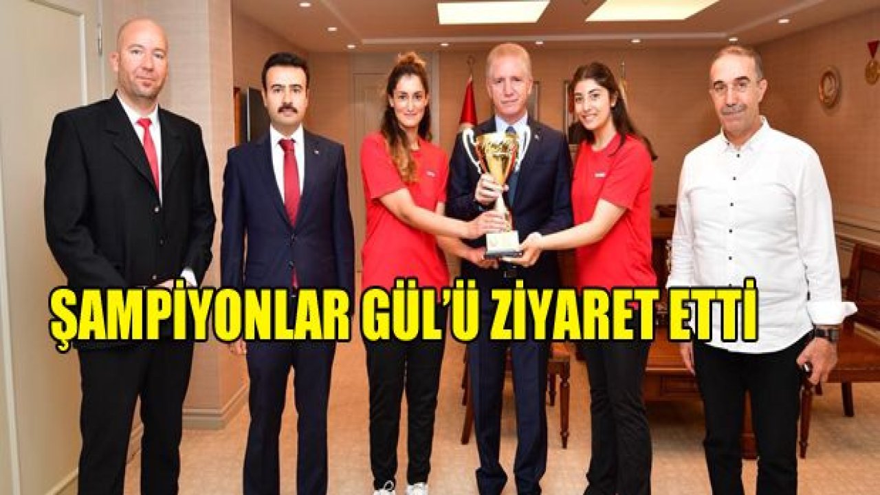 Şampiyon hentbolcular Gül'ü ziyaret etti