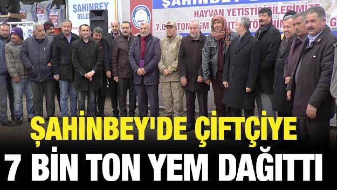 Şahinbey'de çiftçiye 7 bin ton yem dağıttı