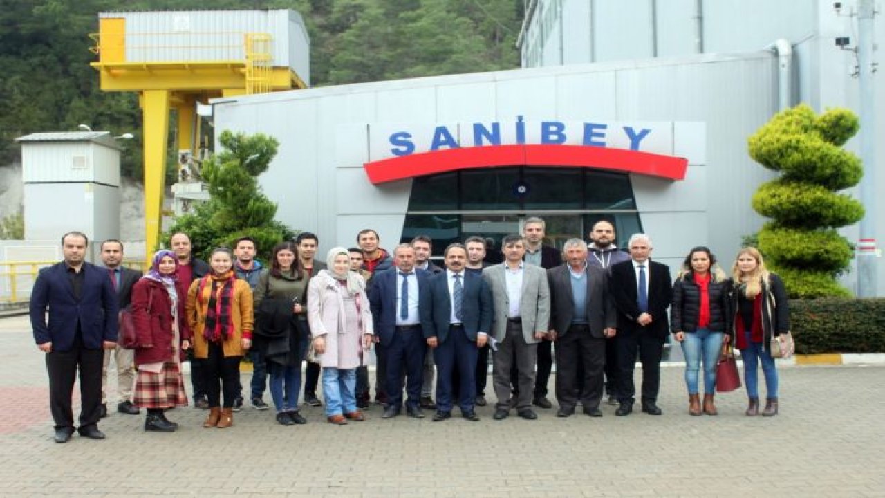 Aladağ'da görevli öğretmenler sanibey barajı ve HES'te